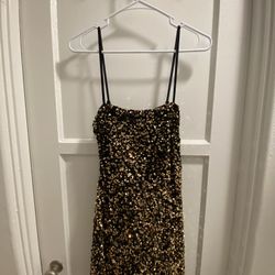 Black And Gold Dress