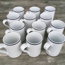 Lot of 12 Dansk Bristo Tall 12 oz Coffee Mugs Cups