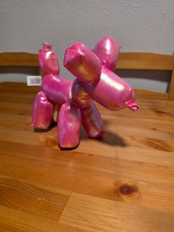 Pink Balloon Animal Plushie