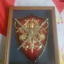 Vintage Coat of Arms Castilla Y Leon Spain Crest Wall Hanging
