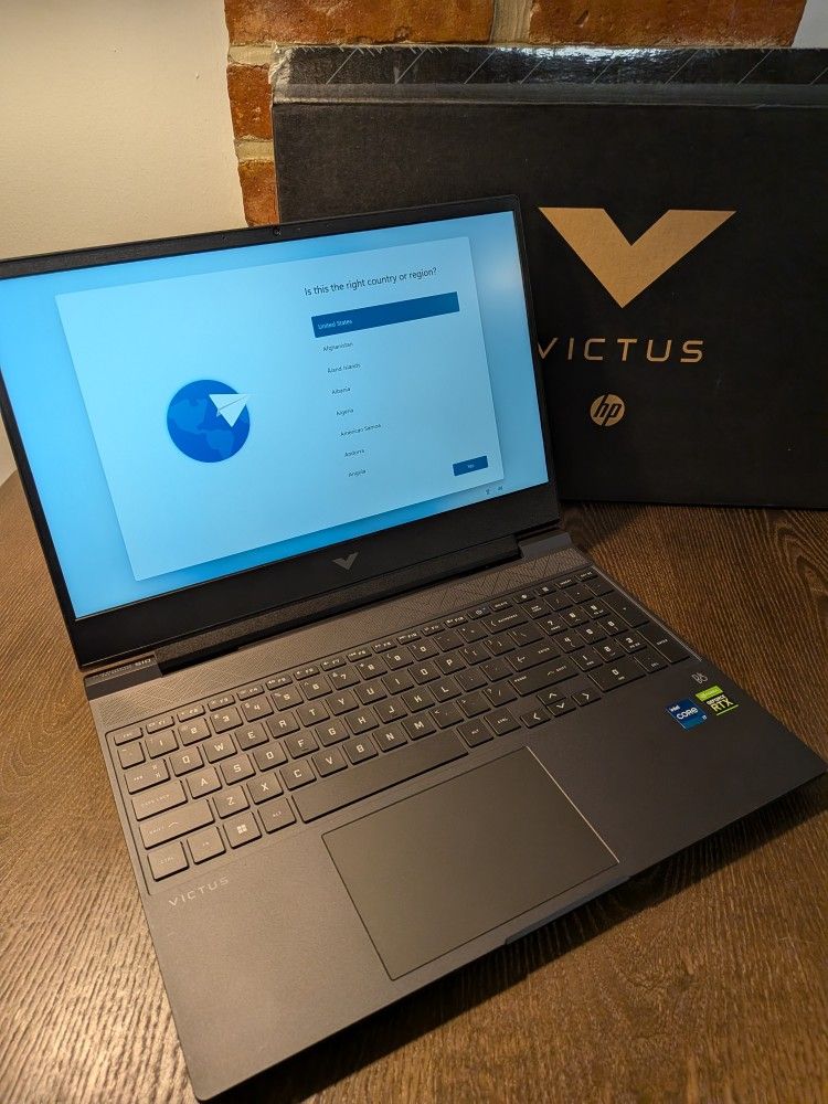 HP Victus Gaming Laptop - Intel i7, GeForce 3050 Ti, 144hz FHD