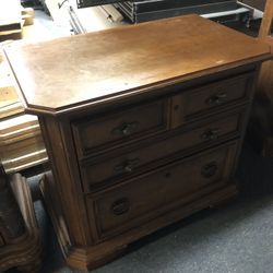 Stanly Made In USA Wood File Cabinet 
