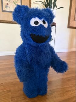 Bearbrick x Sesame Street Cookie Monster 1000%