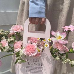 Small Baskets Of Fresh Flowers