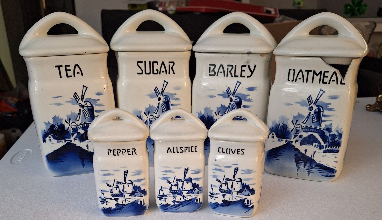 Czechoslovakia Canister Set