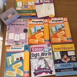 Homeschooling Workbooks Grades K And 1st Grade Bundle Lot 