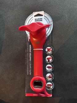 NEW Kuhn Rikon Auto Safety Master Opener for Cans, Bottles and Jars