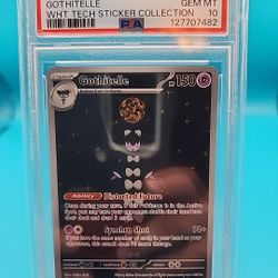Gothitelle White Flare Sticker Collections Psa 10