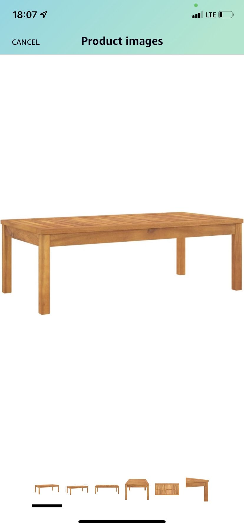  Wood Coffee Table, Solid and Durable, Weather-Proof with Oil Finish, Outdoor Patio or Deck Furniture, Easy Assembly Required, 30"x20"x15"