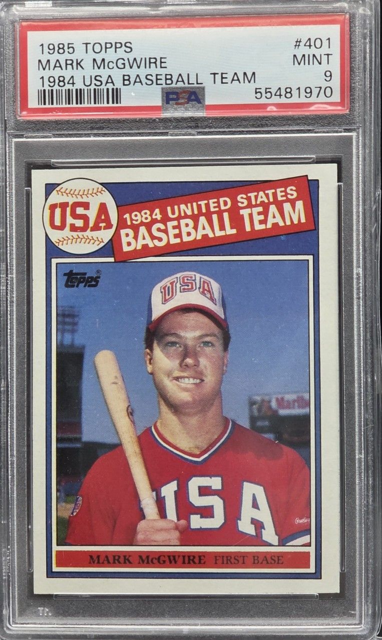1985 Topps Mark McGwire #401 SGC 8 NM MT
