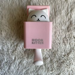 Kitten Wall Mounted Coat Towel Hook Hanger Qualy Kitt-A-Boo Keyring Holder Rack