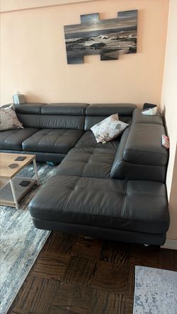 Italian leather couch