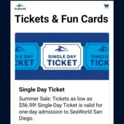Seaworld Tickets 