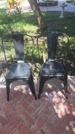 Metal chairs