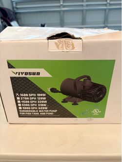 Brand new in box never used 1600 Gph Pond pump