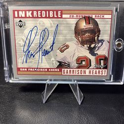 Garrison Hearst autograph card