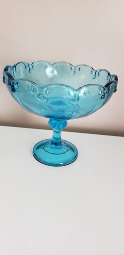Glass fruit compote candy dish