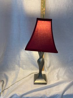 Table Lamp with Twisted Metal Base