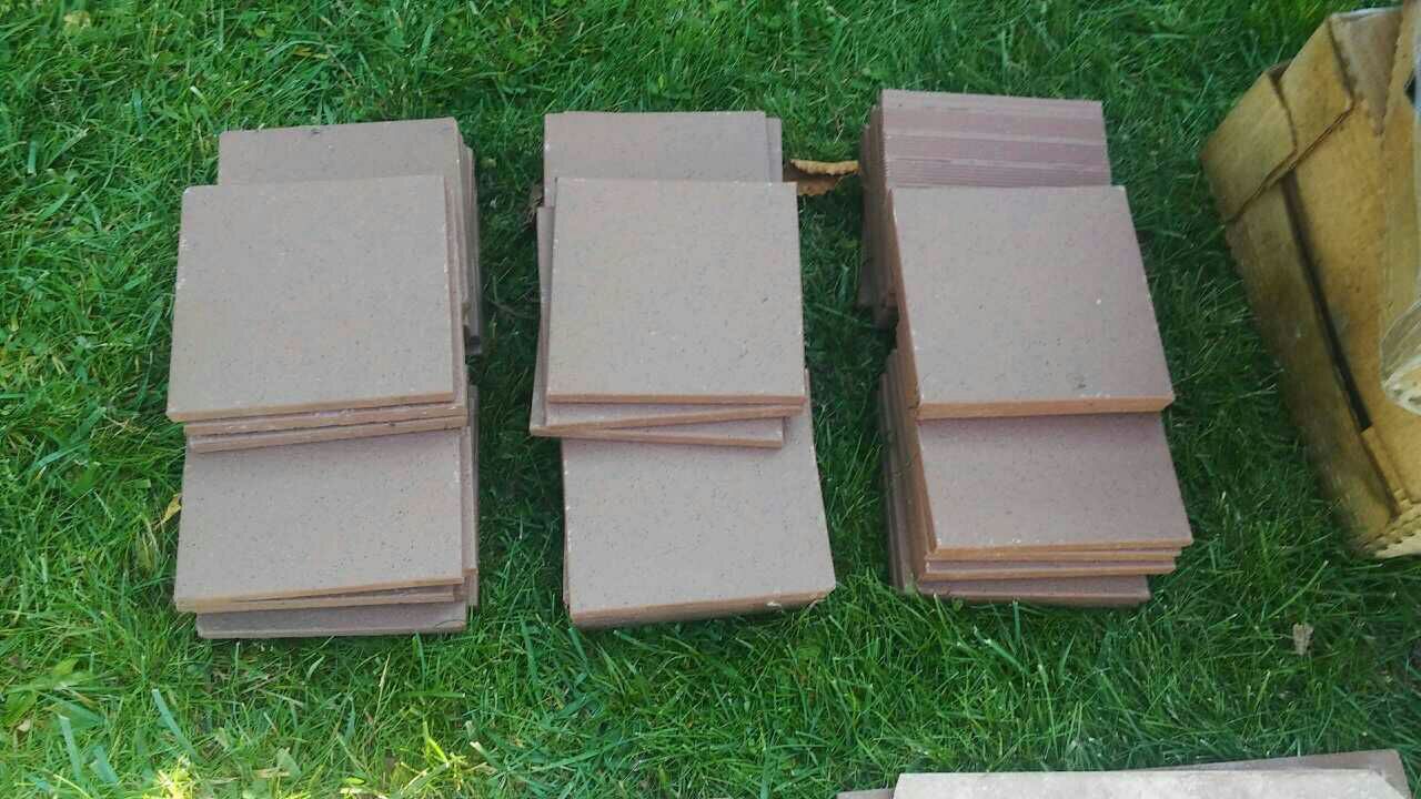 Lava red tiles