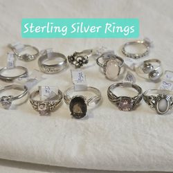 Sterling Silver Rings 
