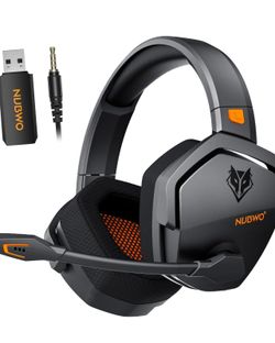 Wireless Gaming Headset with Mic for Ps5 Ps4 PC, Zero Interference