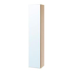 IKEA GODMORGON HIGH CABINET WITH MIRROR DOOR white stained oak effect BRAND NEW IN ORIGINAL SEALED PACKAGE 