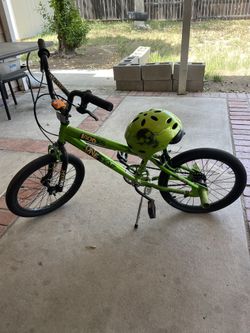 Kids Bike With Matching Helmet