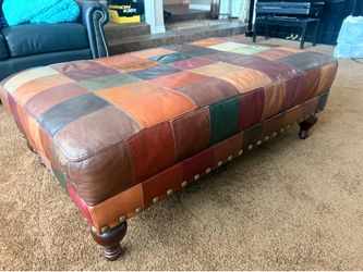 Ottoman -real leather