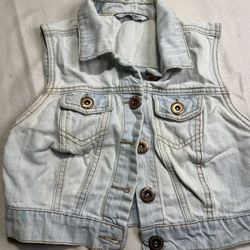 Girls Denim Vest (size xs)