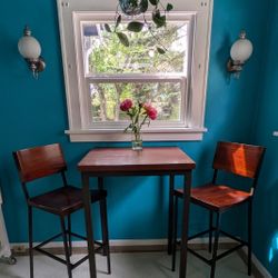 Tall Bistro Dining Table With Chairs