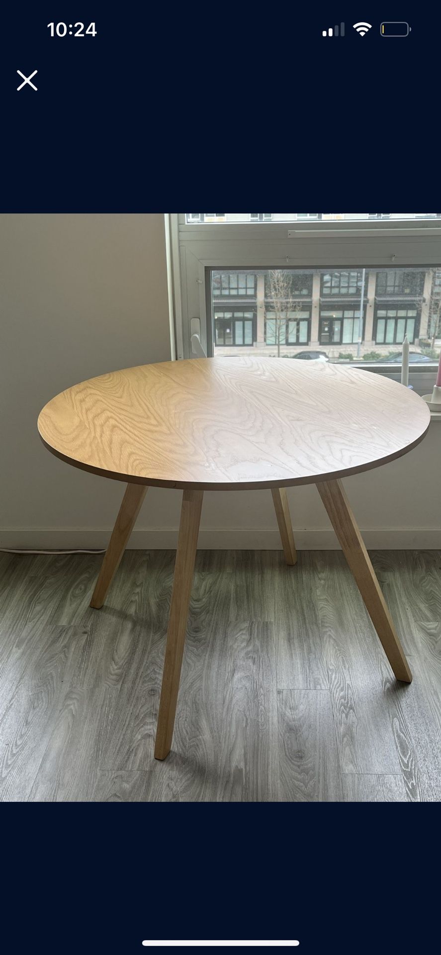All Modern Dining Table 39.5” Diameter