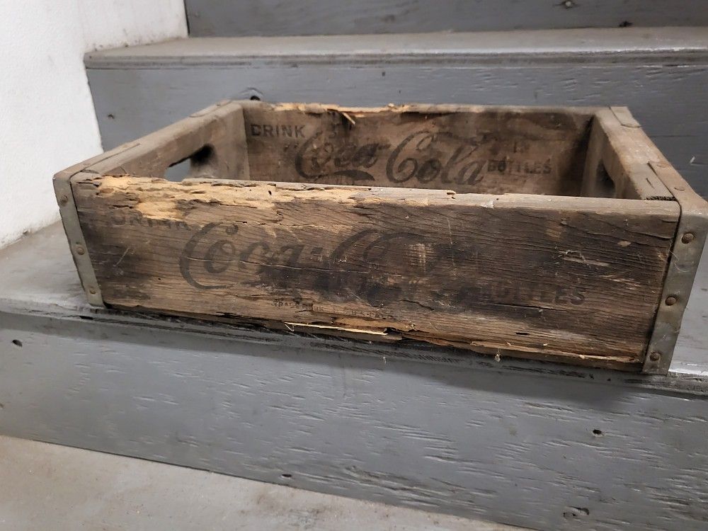 Vintage Classic Antique Coca-Cola Wooden Bottle Crate Coca Cola