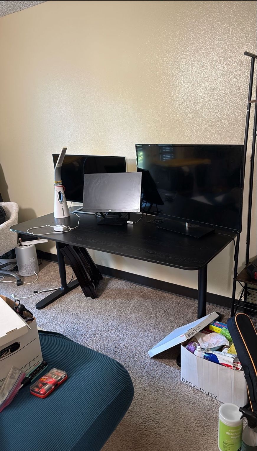 Large Black Computer Desk – $50