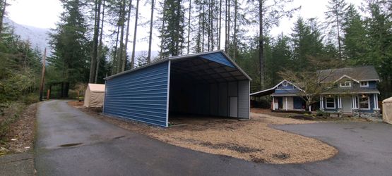 Steel Storage 3 Sided Structure, Vehicle, Boat, Truck Workshop