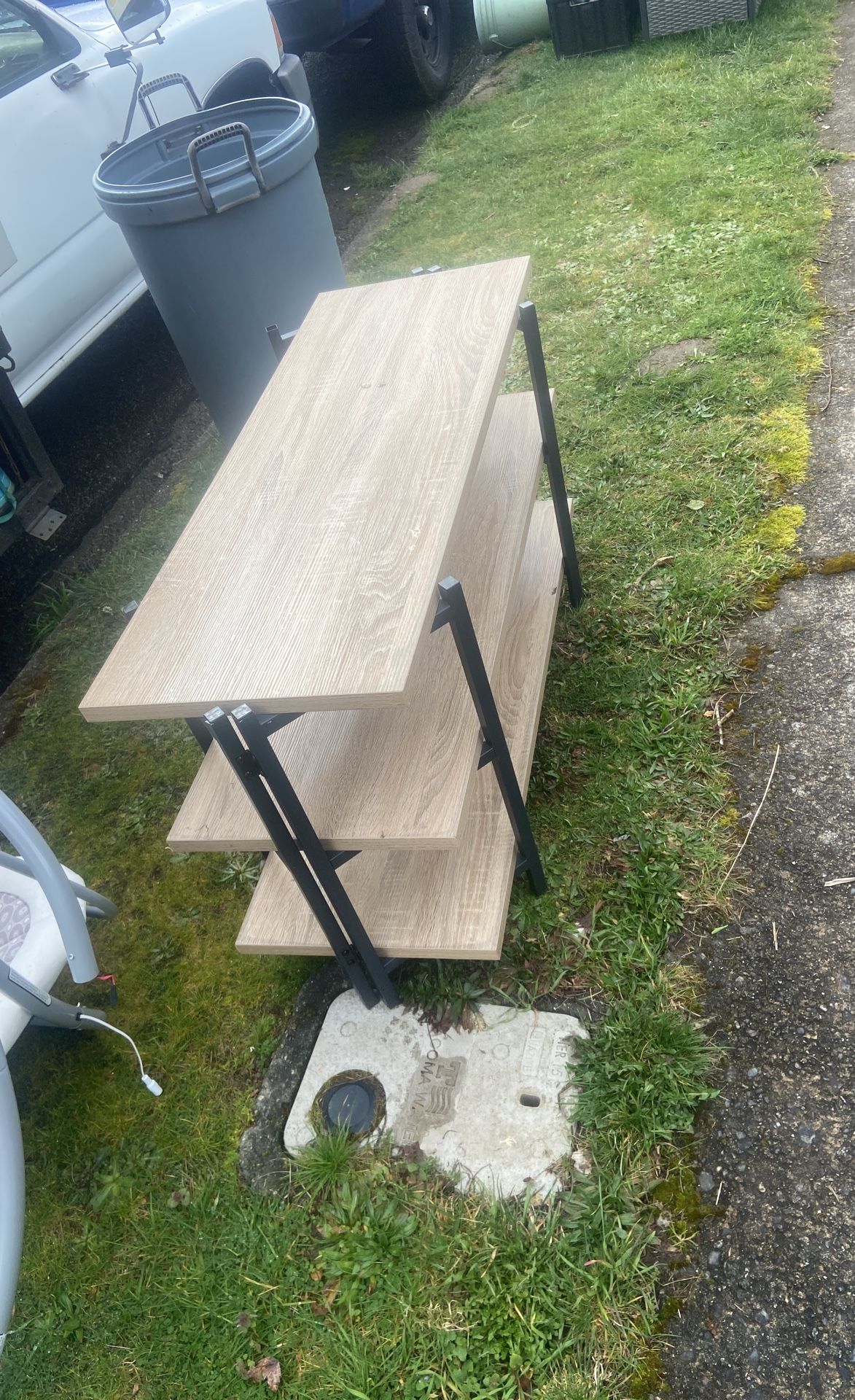 Storage Shelves Size Length 42 W15 H24 Inch Price 20$. Pick Up. E. 72nd and Grand View. E. Tacoma