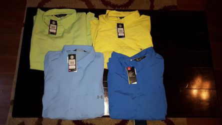BRAND NEW UNDER ARMOUR FISHING SHIRTS