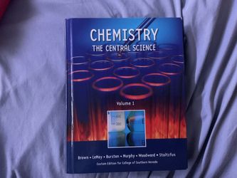 Hardcover CHEMISTRY: The Central Science, Volume 1(CHEM 121)