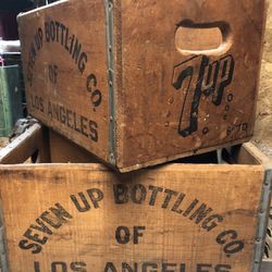 Old 7up Soda Bottle Crates Good Shape And Great Price