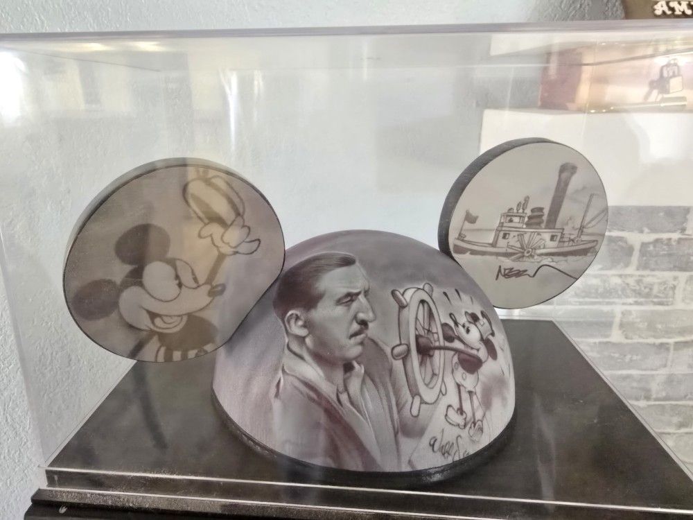 Steamboat Willie Ears Signed By Noah Elias. New Never Worn