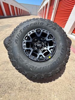 17s 2025 ford raptor f150 oem wheels Rims Rines beadlock on BfGoodrich ko 2 Tires 6x135