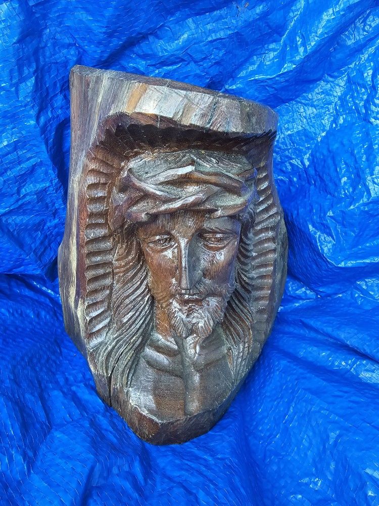 Wood Carving Of Christ.