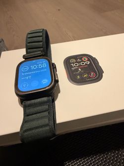 Apple Watch Ultra 2 GPS + Cellular 49mm Black Titanium Case with Black Titanium Milanese Loop & Alpine Loop