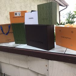 Louis Vuitton, Chanel, Gucci Boxes