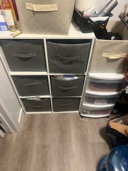 6 cube storage organizer bin
