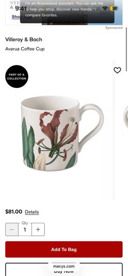 Villeroy and Bloch Avarua Coffee Cup