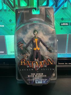 Batman Arkham Asylum Series 1 Joker with Scarface Collector Action Figure  Sealed