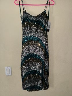 City studio sequin mini dress 