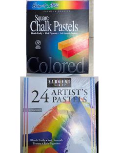 Sargent Art 24ct Colored Chalk Pastels NEW