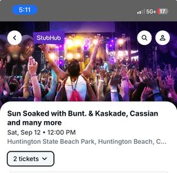 SUN SOAKED (2) GA PASSES
