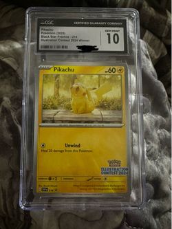 Pikachu pokemon 2025 card
